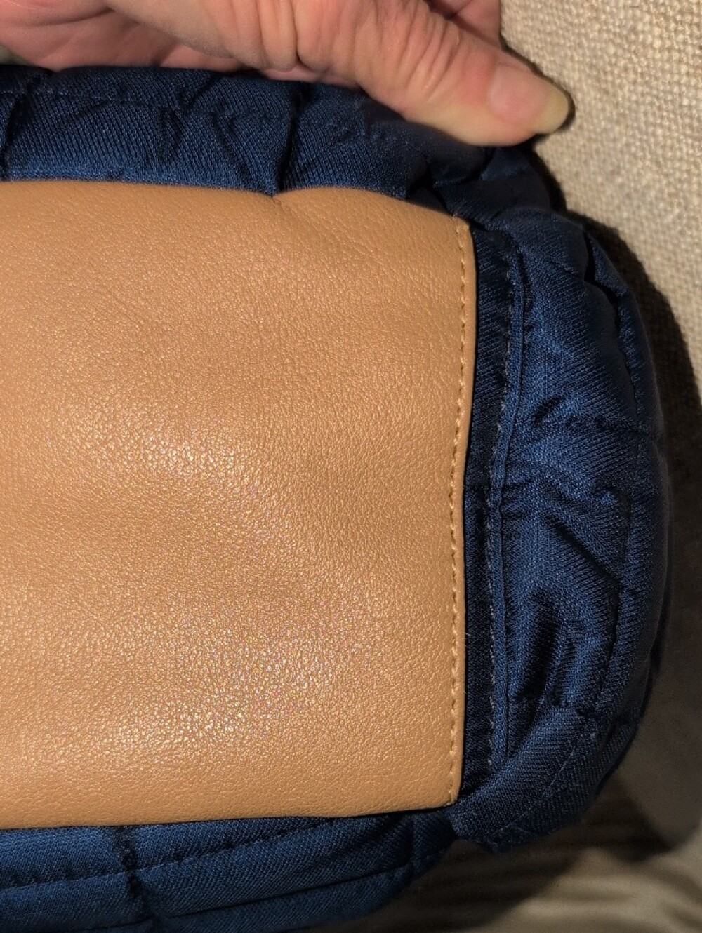 Quilted Navy Mamarn Unisex Baby Bag - Picture 10 of 12